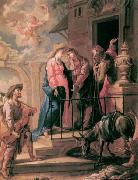 UNTERBERGER, Michelangelo Visitation - Oil on canvas oil on canvas